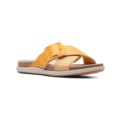 Cloudsteppers by Clarks womens striped slip on pool slides