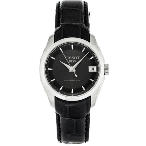 Tissot womens couturier black dial watch