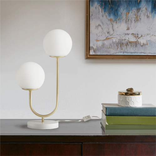 Simplie Fun zusa metal 2-light globe table lamp