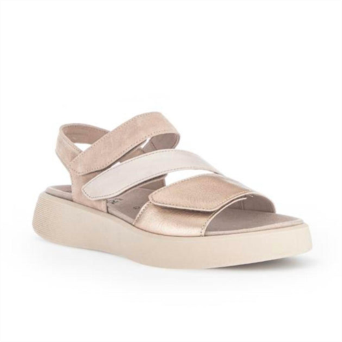 GABOR womens strappy sandals in champagne