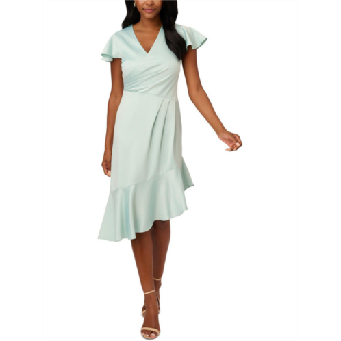 Adrianna Papell womens satin cocktail and party dress