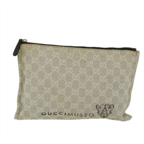 Gucci gg canvas canvas clutch bag (pre-owned)