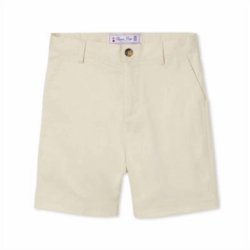 Classic Prep kids hudson short solid twill in beached sand