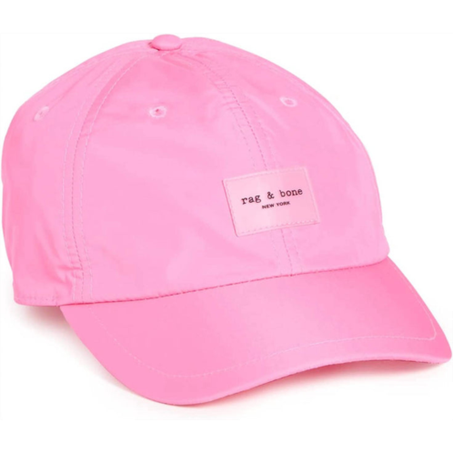 Rag & Bone womens addison baseball cap in pink