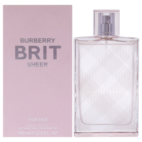 Burberry brit sheer by for women - 3.3 oz edt spray