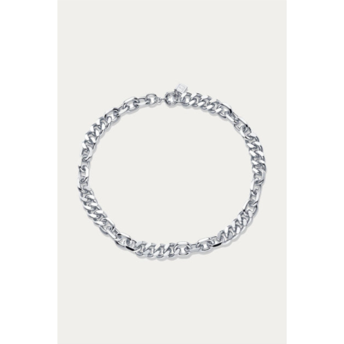 F+H Studios mixed up statement necklace in silver