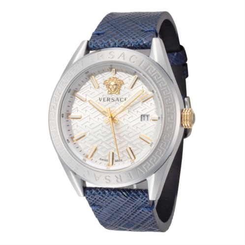 Versace mens 42mm blue quartz watch ve6a00123