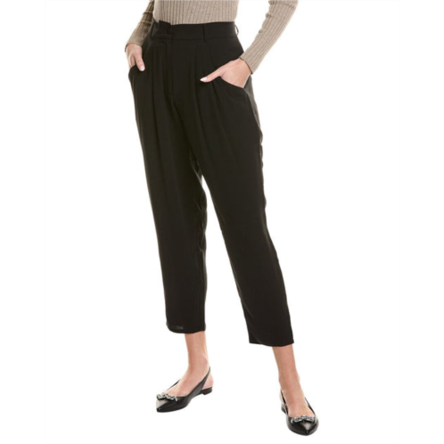 EILEEN FISHER taper silk ankle pant
