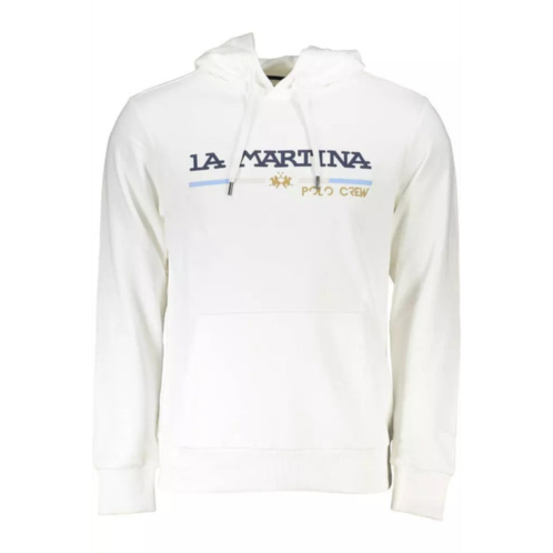 La Martina elegant hooded sweatshirt with mens embroidery