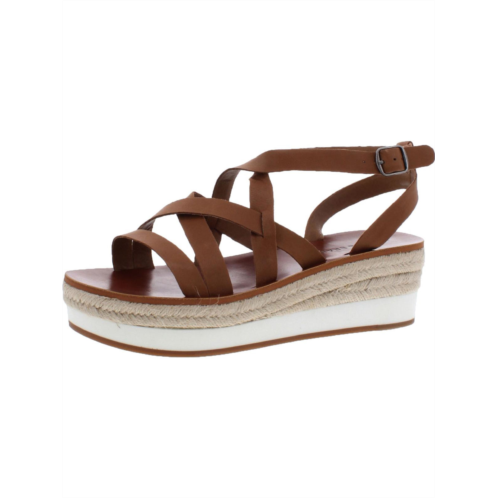 Lucky Brand jasmei womens leather espadrille wedge sandals