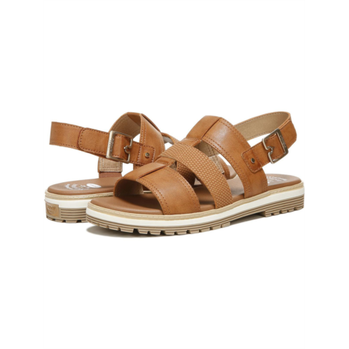 Dr. Scholl talk it out womens faux leather buckle slingback sandals