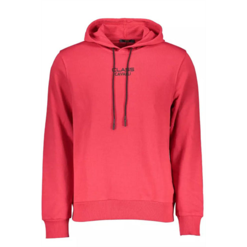 Cavalli Class elegant hooded sweatshirt with mens logo