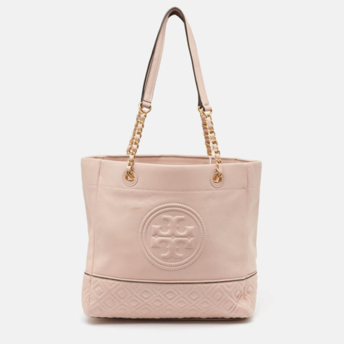 Tory Burch leather fleming tote
