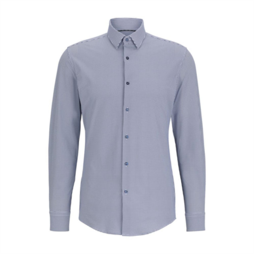 BOSS slim-fit shirt in printed performance-stretch fabric