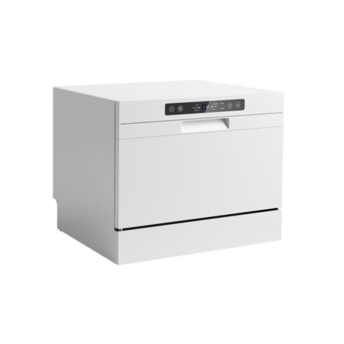Hivvago compact countertop dishwasher with 6 place settings and 5 washing programs
