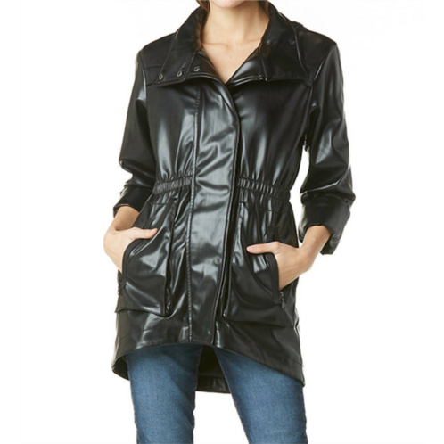 Tart Collections cory vegan leather jacket in black