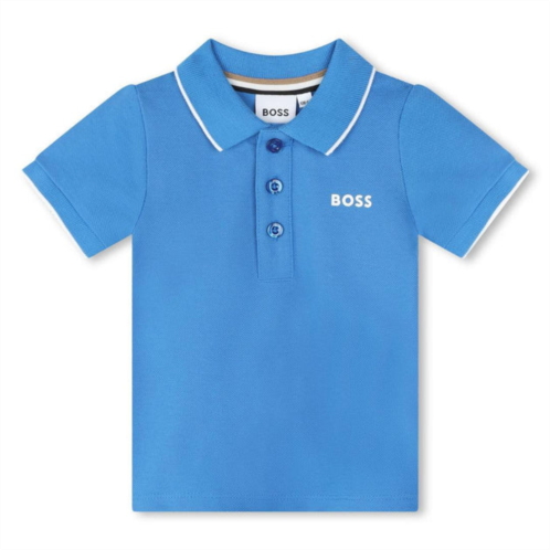 BOSS blue logo polo