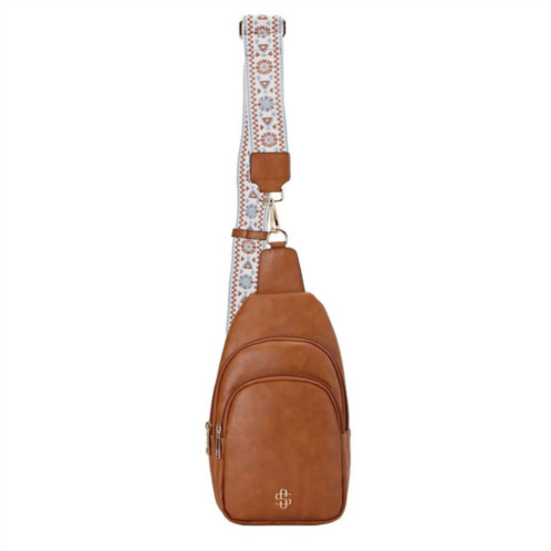 Simply Southern leather sling bag in fawn