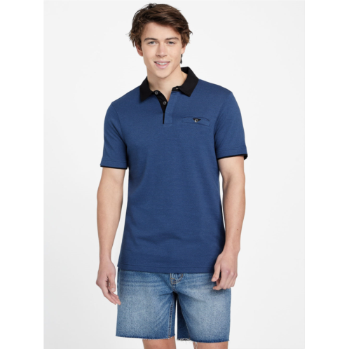 Guess Factory matt interlock polo