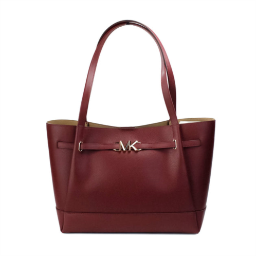 Michael Kors reed large cherry leather belted tote shoulder bag womens purse