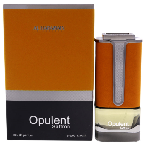 Al Haramain opulent saffron by for men - 3.33 oz edp spray