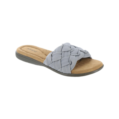 Array callisto womens leather woven slide sandals