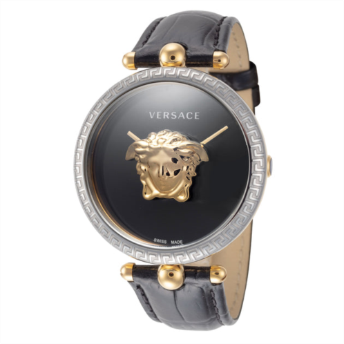 Versace womens 39mm black quartz watch veco02422