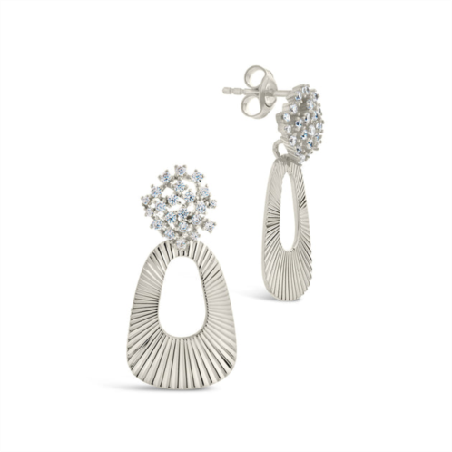 Sterling Forever ariana cz statement drop earrings