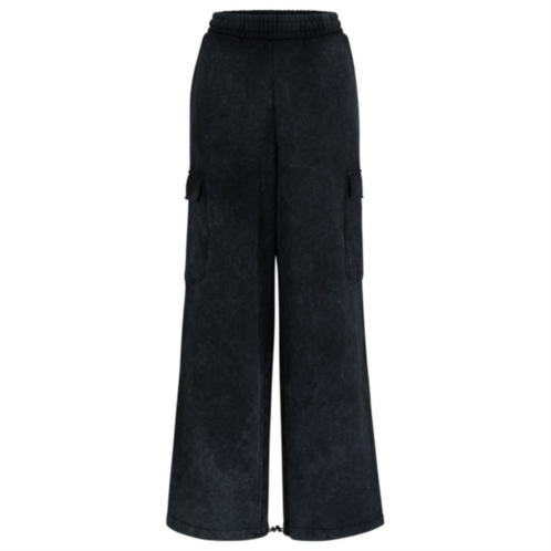 HUGO relaxed-fit cargo tracksuit bottoms in a cotton blend