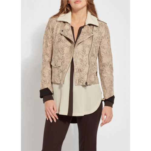 Lysse rosalind detachable collar jacket in tan