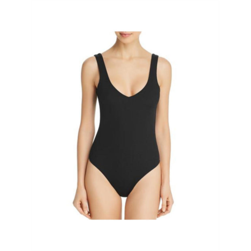 L Space phoebe womens one-shoulder ribbed one-piece swimsuit