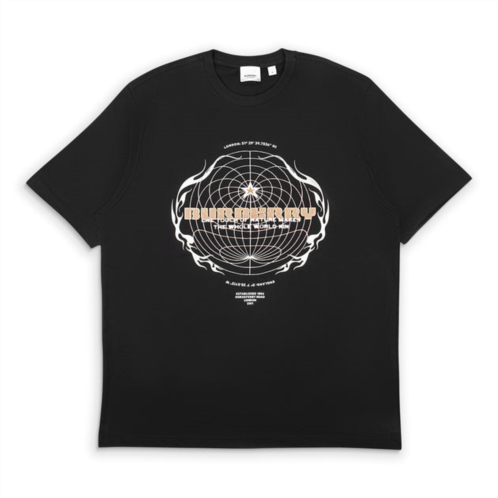 Burberry black printed globe t-shirt