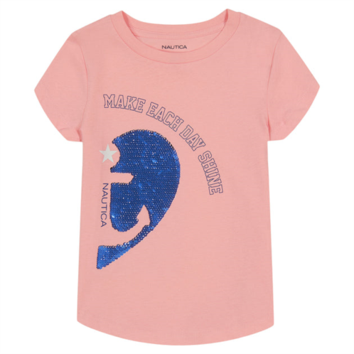 Nautica toddler girls make each day shine t-shirt (2t-4t)
