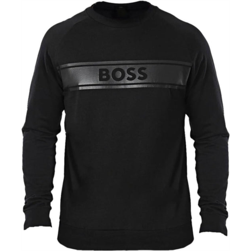 Hugo Boss mens authentic sweatshirt, black thunder