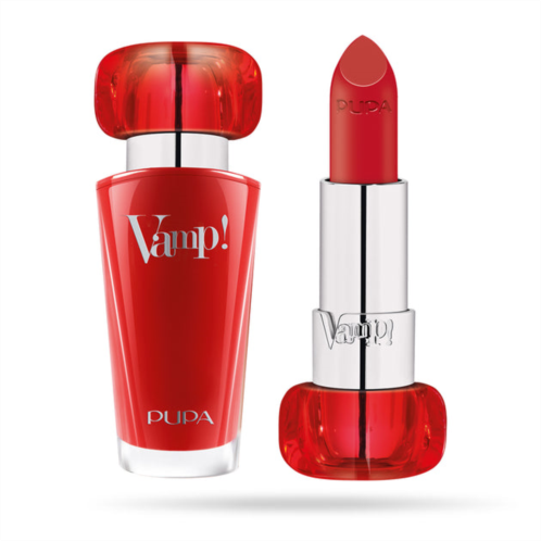 Pupa Milano vamp! extreme colour lipstick with plumping treatment - 303 iconic red by for women - 0.1
