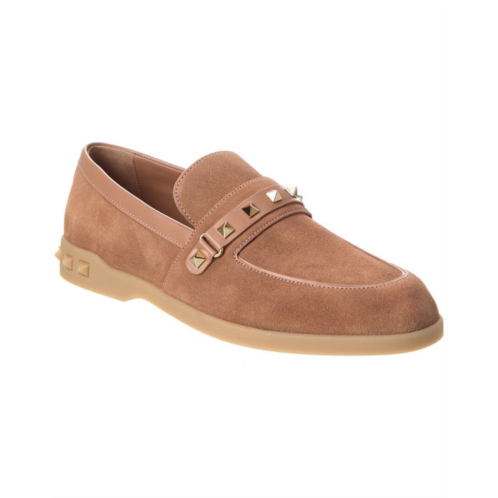 Valentino leisure flows suede & leather loafer