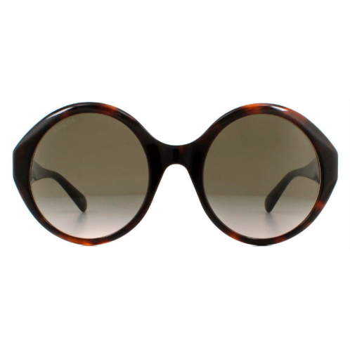 Gucci gg0797sw 002 oversized round sunglasses