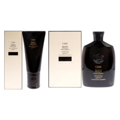 Oribe signature shampoo and signature conditioner kit by for unisex - 2 pc kit 8.5oz shampoo, 6.8oz conditioner