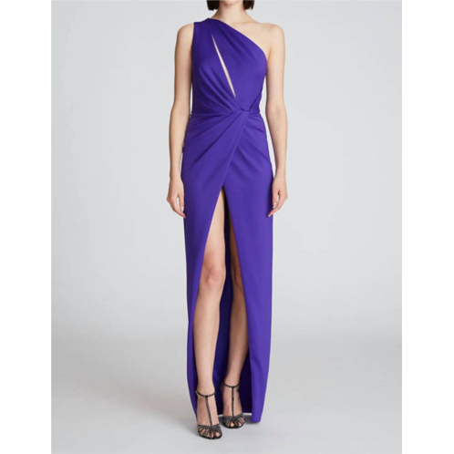 HALSTON HERITAGE celeste gown in purple