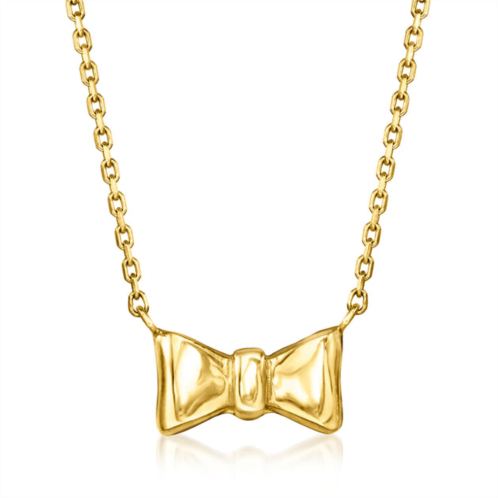 Canaria Fine Jewelry canaria 10kt yellow gold bow necklace