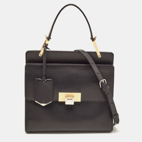 Balenciaga leather le dix cartable top handle bag