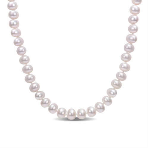 Mimi & Max 7-7.5mm cultured freshwater pearl 18 strand with sterling silver ball clasp