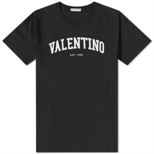 Valentino Garavani logo short sleeves crew neck t-shirt in black