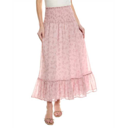 Saltwater Luxe smocked maxi skirt