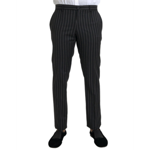 Dolce & Gabbana striped wool skinny dress mens pants