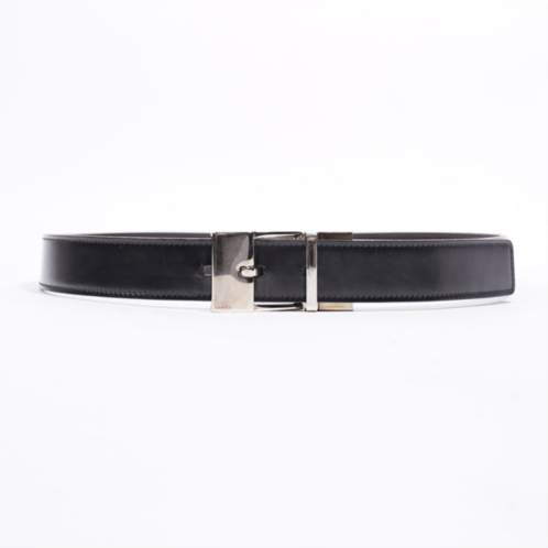 Gucci square buckle belt leather