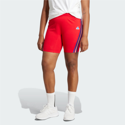 Adidas womens future icons 3-stripes biker shorts (plus size)