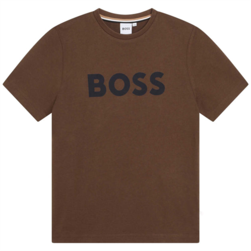 BOSS brown logo t-shirt