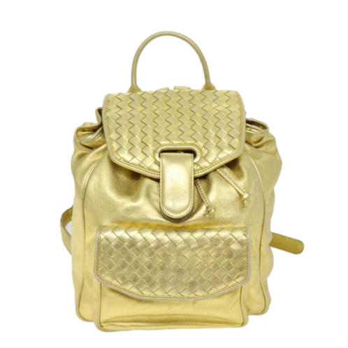 Bottega Veneta intrecciato leather backpack bag (pre-owned)