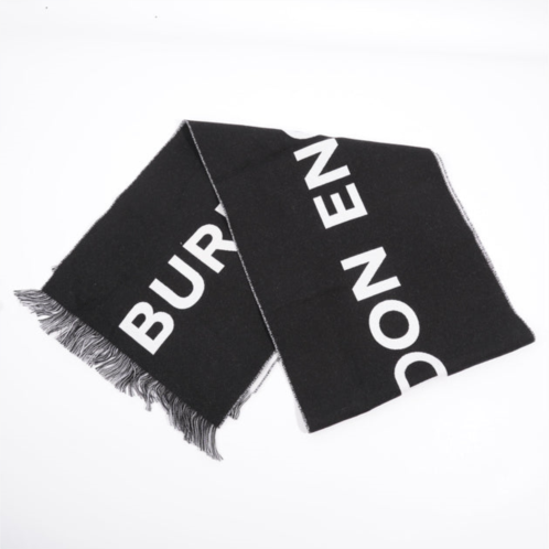 Burberry logo scarf /wool